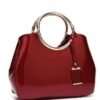 Rich Wine Red Polyester Handbag - Adds a Touch of Luxury